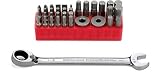 KD Tools 9537 37 Piece Access Bit Set with 1/2 -Inch Reversible Ratcheting Wrench