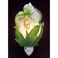 Flowers of Light Night Lights Lady Slipper Orchid Ibis & Orchid Design