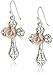 The Vatican Library Collection Rose Cross Earrings