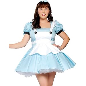 Wonderland Flirt Plus - Women's Plus Size Alice in Wonderland Sexy Halloween Costumes
