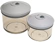 FoodSaver T02-0051-01 3/4-Quart and 1-1/2-Quart Round Canister Set, 2-Pack
