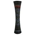 Hand-etched Hourglass Lacquer Vase