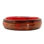 Karat Platinum Red Murano Bangle Bracelet with Pure Gold