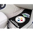 Pittsburgh Steelers NFL 2-pc Printed Carpet Car Mat Set