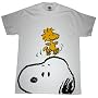 PEANUTS "SNOOPY + WOODSTOCK" OVERSIZED WHITE COTTON TEE