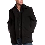 London Fog Men's 34" Wool Bibby Car Coat