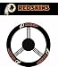 Geniune Leather Steering Wheel with Official NFL Licensed Logo - Washington Redskins