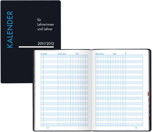 Lehrerkalender PVC schwarz 2012