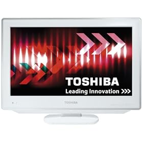 Toshiba 19DV714B 19-inch Widescreen HD Ready LCD TV/DVD Combi with Freeview - White