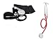 Blutdruckmessgerät Blutdruck Messgerät Sphygmomanometer + Stethoskop Farbe: rot Blutdruckmessgerät Blutdruck Messgerät Sphygmomanometer + Stethoskop Farbe: rot