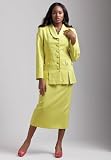 The Best Dressed Plus Size Tall Long Sleeve 10-button Skirt Suit