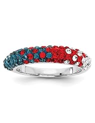 Sterling Silver Swarovski Elements Tucson Spirit Domed Ring