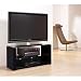 Techlink Bench - Designer Stand For LCD &amp; Plasma TV Up To 50" or 60kg - Black Gloss Finish with Smoked Glass
