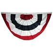 5ft x 10ft Sewn Nylon Pleated Fan - No Stars