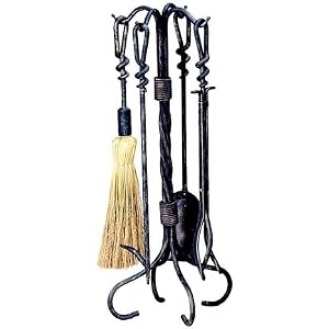 UniFlame 5 Piece Antique Rust Wrought Iron Toolset by Uniflame
