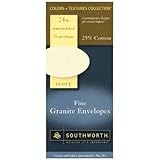 Fine Granite Envelopes, 24LB, Size 10, 25 Count, Ivory (SOUP93410) Category: Stationery and Resume Paper