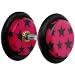 0 Gauge Pink Black Stars Cheater Plug