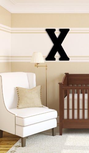 Munch Oversized Black Wood Letters, X