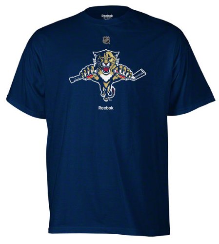 NHL Men's Florida Panthers Primary Logo T-Shirt (Dark Navy, X Large)