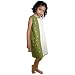Palma City, Girl's Light Summer Two-Toned Dress: Hand-Embroidered On The Darker Color. 100% All Natural Cotton