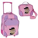Kinder-Trolley-Set "Girl" 2-teilig - Trolley u. Aufsteckkoffer