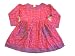 Child Long Sleeve Knit Frolic Dress in Pink with Purple Moons Stars