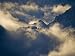 Aerial images over high peaks of a glacier in the mountains Photographic Poster Print by Michael Melford, 36x48