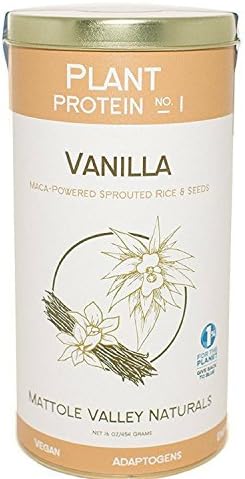 Vanilla Plant Protein - Vegan Protein - Organic Biofermented + Raw Sprouted Brown Rice - Contains All Essential Amino Acids (no.1)