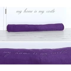 Windstopper Zugluftstopper lila My home is my castle