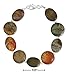 Sterling Silver 7.5 Inch Oval and Coin Shape title=