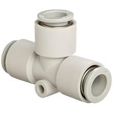 SMC KQ2T-00 PBT One-Touch Metric Tube Fitting, Tee, Tube OD