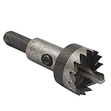 uxcell バイメタルホールソー　シャンクツイストドリル　加工　3フラット　金属切削　直径21mm