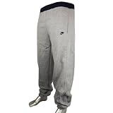 New Mens Nike Fleece Grey Blue Jog Jogging Track Pant Pants Bottoms Size S