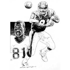 <b>Art Monk Washington Redskins 16 x 20 Lithograph</b>