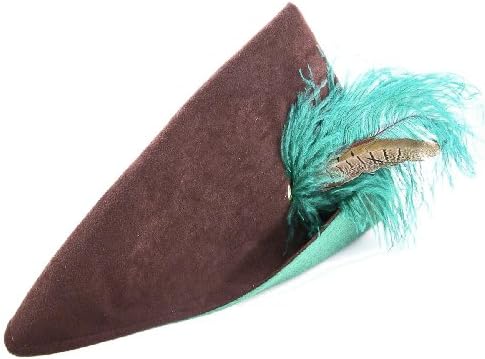Sueded Cloth Woodsman Hat, Child Size, Made in USA, Brown with Green Lining