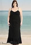 Beach Belle Black Plus Size Maxi Dress Cover Up - Plus Size Swimwear Plus Size Swimsuit