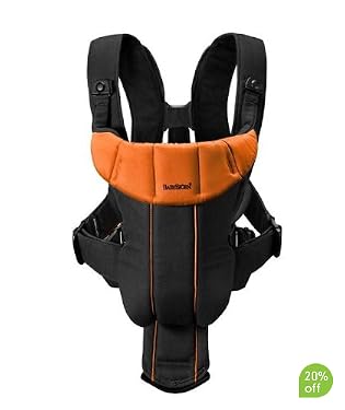 BabyBj?Baby Carrier Active - Black/Orange