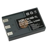 Canon Equv. NB-1LH Battery Pack for Canon S100, S110, S200, S230, S300, S33 ....