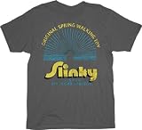 Slinky Spring Walking Toy Gray Adult T-Shirt Tee