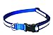 Large Reflective Blue Dog Collar: 3/4