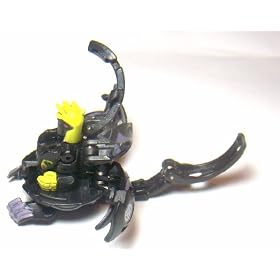Bakugan New Vestroia Bakuneon LOOSE Single Figure Darkon (Black) Ingram 730G