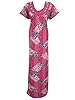 Kaftans Caftan Dress Fuschia Pink Long Nightgowns Dress Knit Nighty Dresses Xl