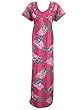 Kaftans Caftan Dress Fuschia Pink Long Nightgowns Dress Knit Nighty Dresses Xl