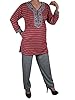 Indiatrendzs Womens Satin Pyjama set ,Maroon And Gray ,Large