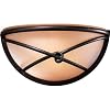 Minka Lavery Aspen II 1971-138 Small Glass 1 Light 100w (6"H x 12"W) Sconce Lighting in Aspen Bronze
