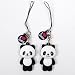 Panda Figur Handyschmuck Anhänger Handyband x 2