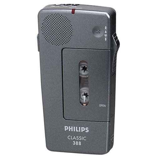 o Philips Speech Processing Recorder 2-13/32x1x5Black