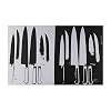Knives, c.1982 (Silver and Black) Art Poster Print by Andy Warhol, 14x11