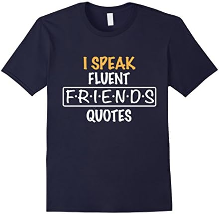 Men's F.R.I.E.N.D.S quotes T-Shirt Medium Navy