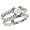2 Row Pave Diamond Engagement Ring .58cttw (cz ctr)